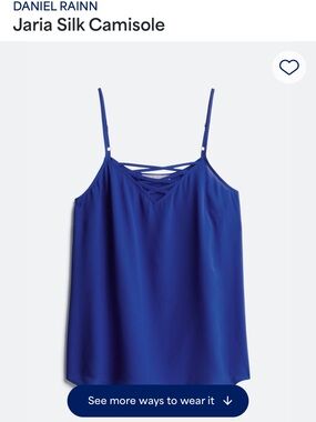 Daniel Rainn Jaria Silk Camisole - Electric Blue
